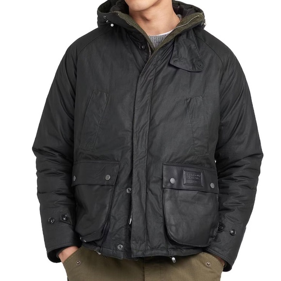 Barbour " Black Label" , Insulated, Weather proof,  Soay Wax Jacket w/ Hood - Picture 4 of 4